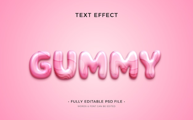 Effet de texte gomme