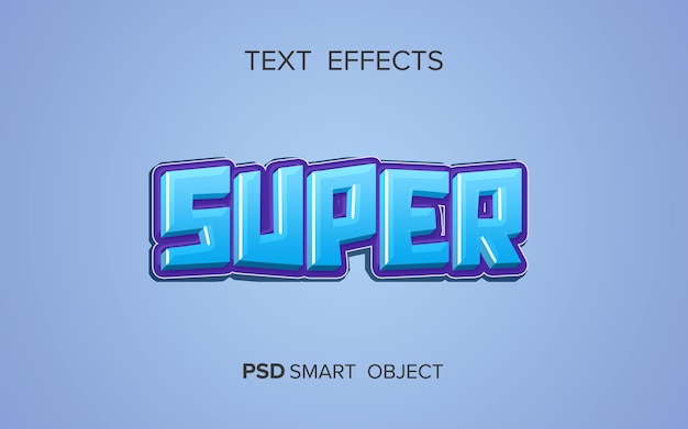 PSD effet de texte en gras créatif