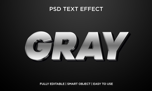 PSD effet texte gris