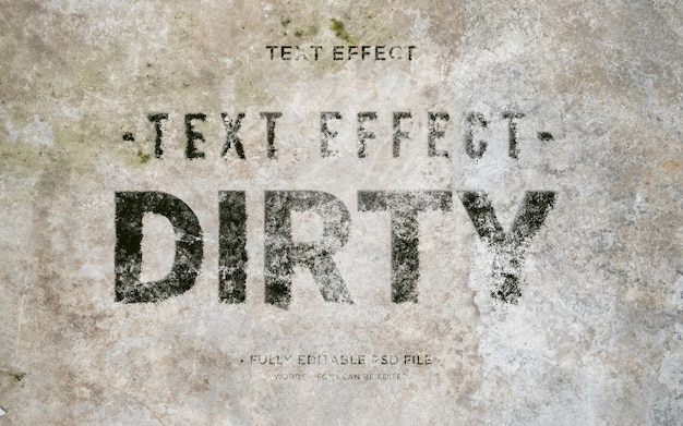 PSD effet de texte grunge