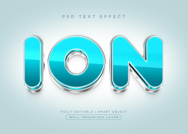 Effet de texte ionique de style 3d