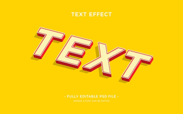 Effet de texte isométrique