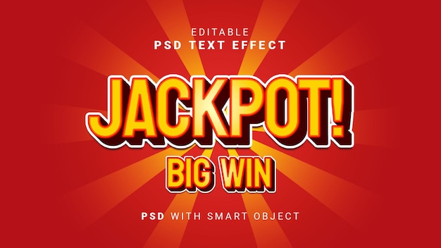 Effet De Texte Jackpot Big Win