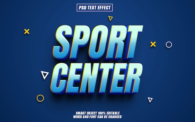 effet de texte de jeu sportif police de typographie modifiable texte 3D