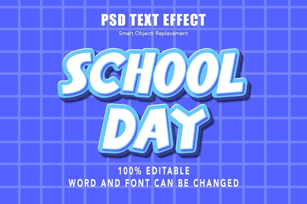 Effet De Texte De Jour Scolaire Modifiable