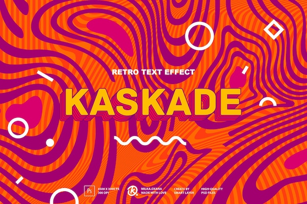 Effet de texte Kaskade