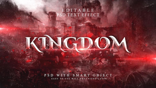 PSD effet de texte kingdom