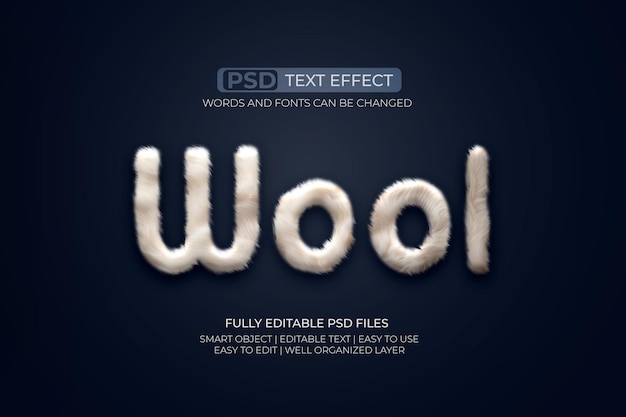 effet de texte de laine