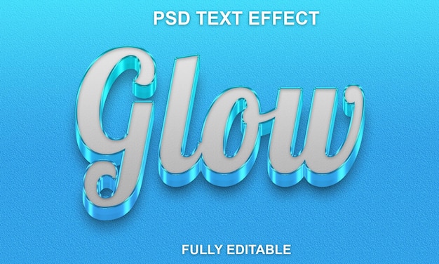 Effet de texte lumineux modifiable