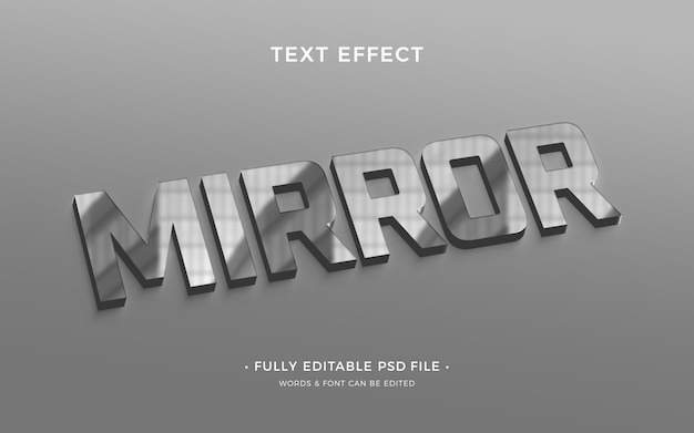 PSD effet de texte miroir