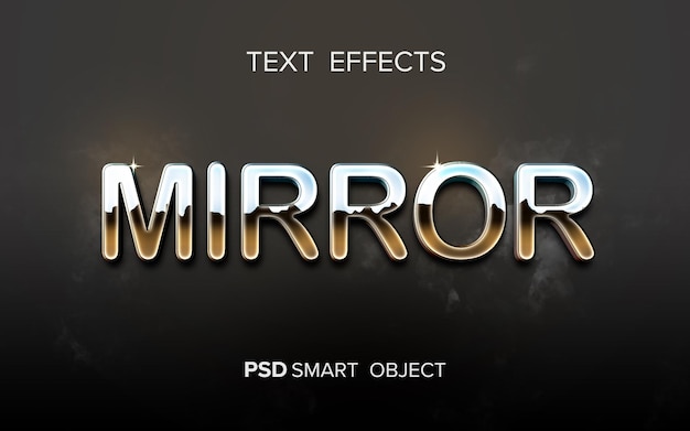 PSD effet de texte miroir