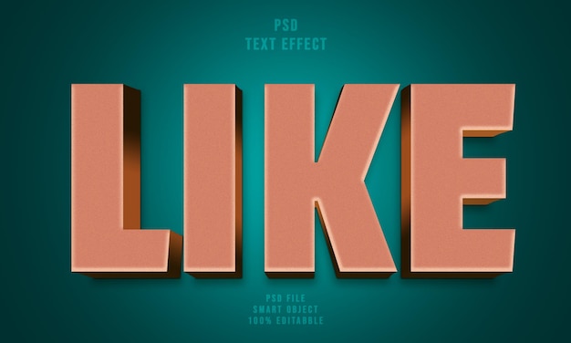 effet de texte de mise au point modifiable moderne effet de texte 3D