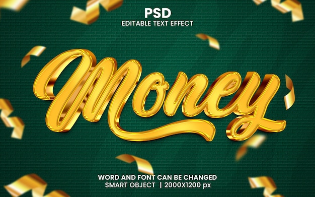 Effet De Texte Modifiable 3d Argent Doré Psd Premium