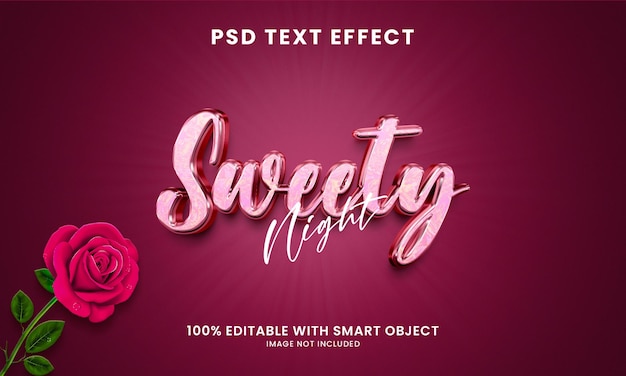 PSD effet de texte modifiable 3d doux