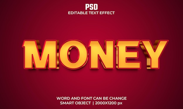 Effet De Texte Modifiable Argent 3d Psd Premium