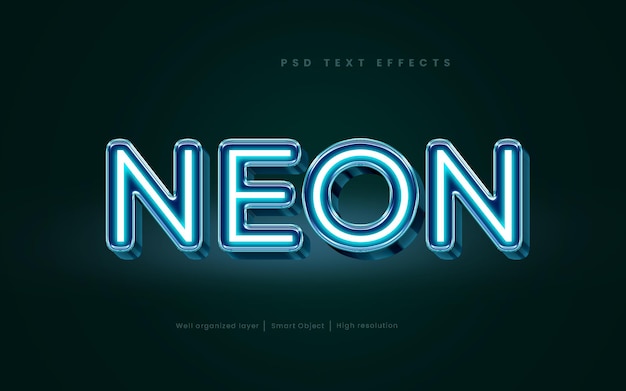 Effet de texte modifiable au néon