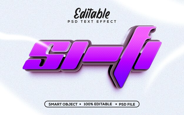 Effet de texte modifiable dans un effet de texte SciFi