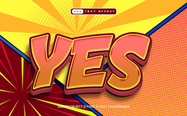 Effet de texte modifiable dans le style de bande dessinée