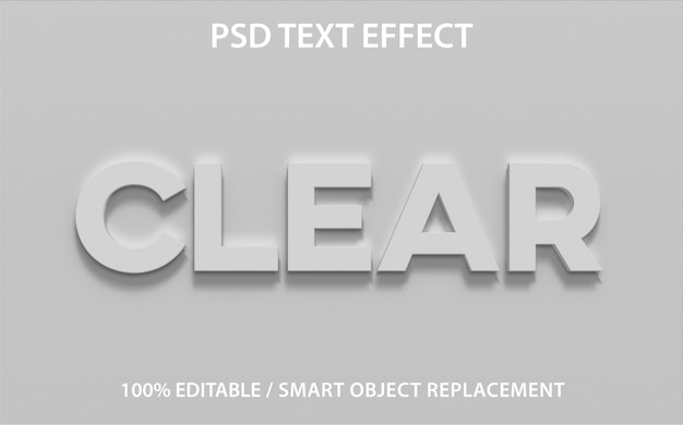 Effet de texte modifiable Effacer