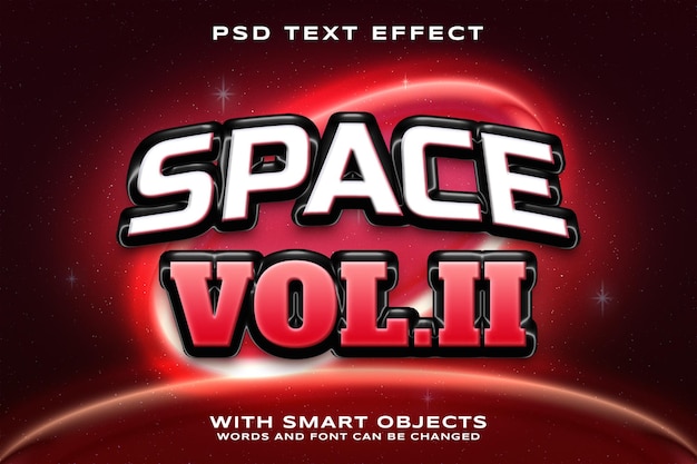 Effet De Texte Modifiable De L'espace Psd