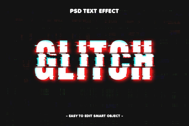 Effet De Texte Modifiable Glitch