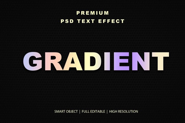 Effet de texte modifiable en gradient