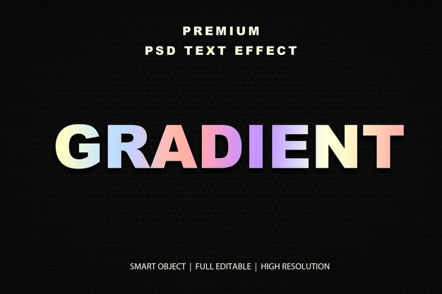 Effet de texte modifiable en gradient