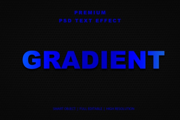 Effet de texte modifiable en gradient