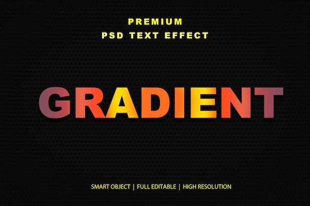 Effet de texte modifiable en gradient