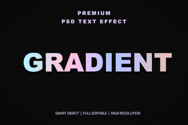 Effet de texte modifiable en gradient