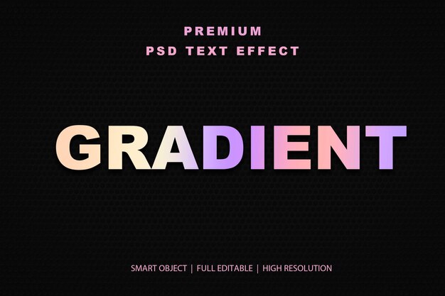 Effet de texte modifiable en gradient