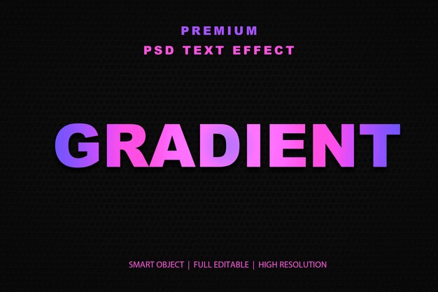 Effet de texte modifiable en gradient