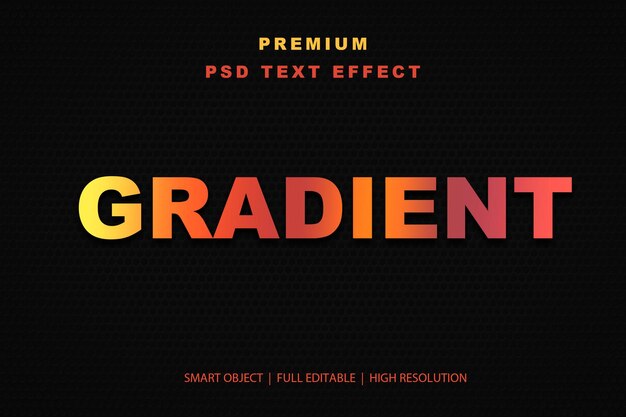 Effet de texte modifiable en gradient