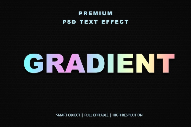Effet de texte modifiable en gradient