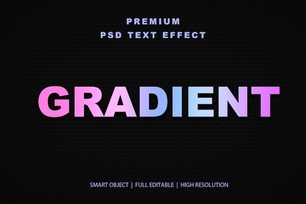 Effet de texte modifiable en gradient