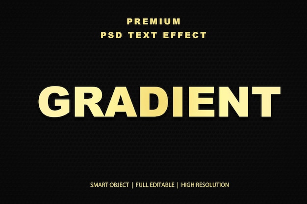 Effet de texte modifiable en gradient