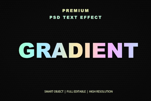 Effet de texte modifiable en gradient