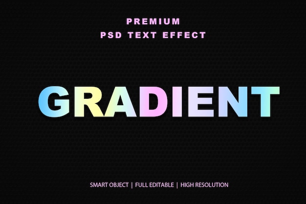 Effet de texte modifiable en gradient