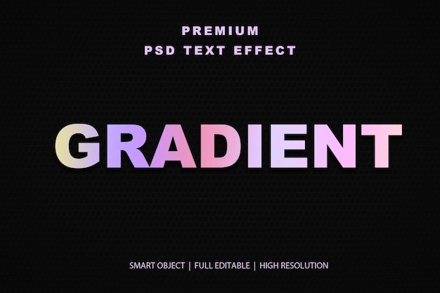 Effet de texte modifiable en gradient
