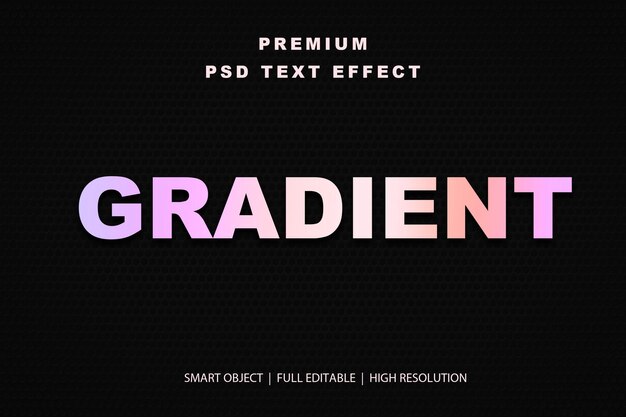 Effet de texte modifiable en gradient
