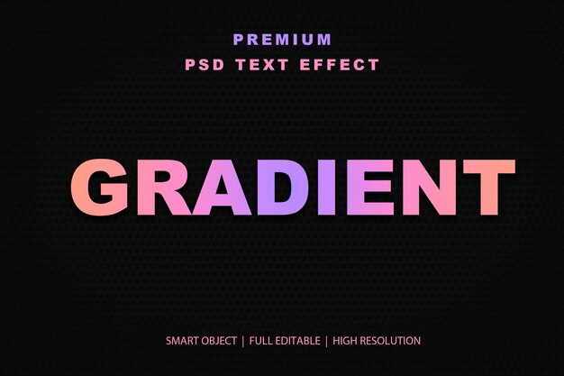Effet de texte modifiable en gradient