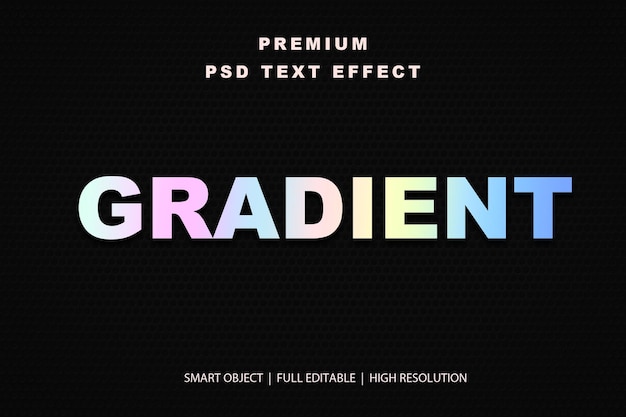 Effet de texte modifiable en gradient