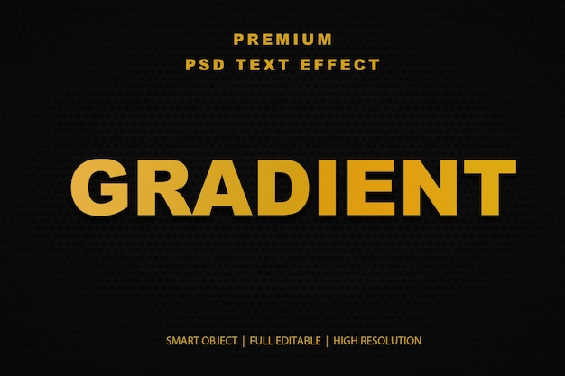 Effet de texte modifiable en gradient