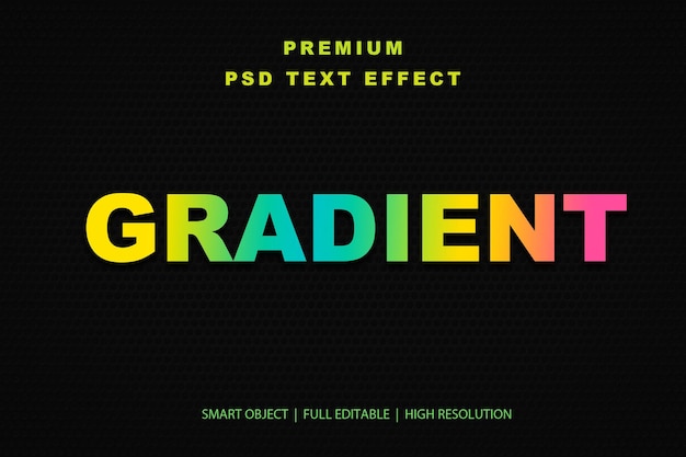 Effet de texte modifiable en gradient