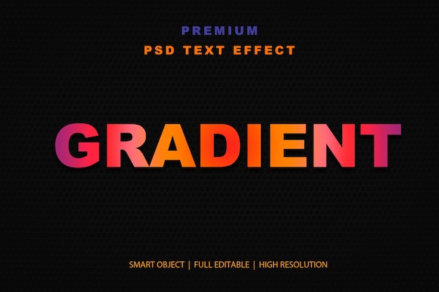 Effet de texte modifiable en gradient