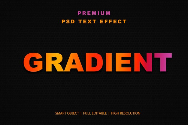 Effet de texte modifiable en gradient