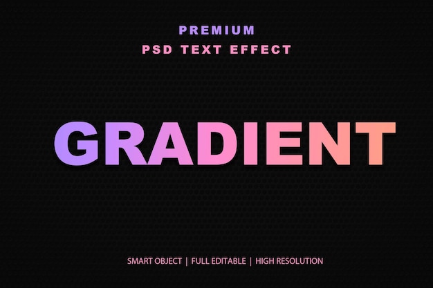 Effet de texte modifiable en gradient
