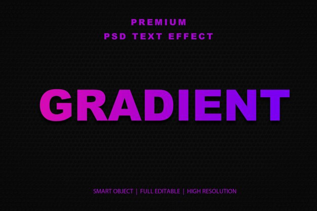 Effet de texte modifiable en gradient