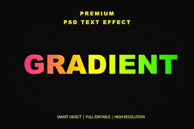 Effet de texte modifiable en gradient