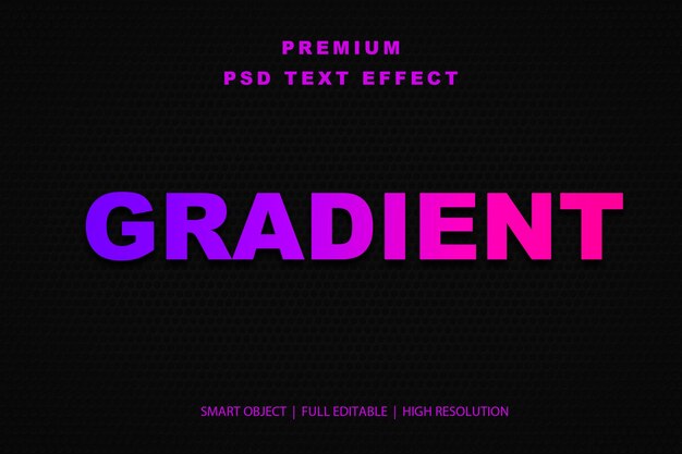 Effet de texte modifiable en gradient